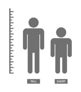 Icons mit verschiedener Körpergröße